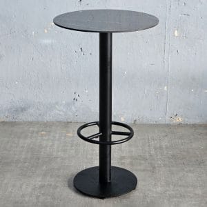 Bàn bar tròn 60cm có gác chân mặt ceramic - hình 5