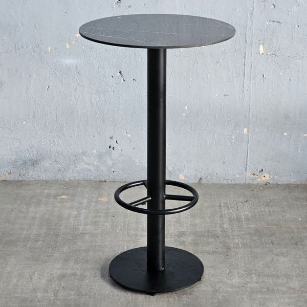 Bàn bar tròn 60cm có gác chân mặt ceramic - hình 5