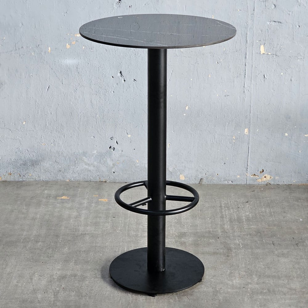 Bàn bar tròn 60cm có gác chân mặt ceramic Bàn bar tròn 60cm có gác chân mặt ceramic - hình 5