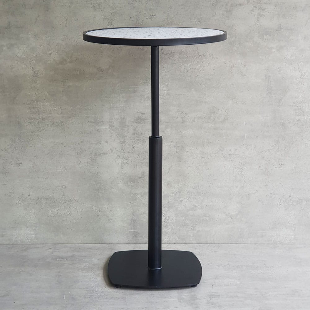 Bàn bar tròn 60cm gạch men chân sắt trụ tròn Bàn bar tròn 60cm gạch men chân sắt trụ tròn - hình 4