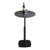 Bàn bar tròn 60cm gỗ cao su chân trụ 60 đế vuông