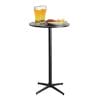Bàn bar tròn 60cm gỗ plywood vân giả đá