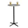 Bàn bar tròn 60cm gỗ plywood vân giả đá