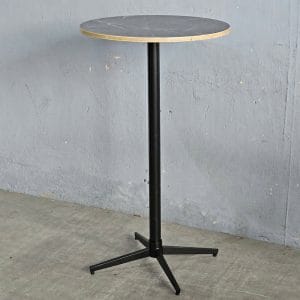 Bàn bar tròn 60cm gỗ plywood vân giả đá - hình 1