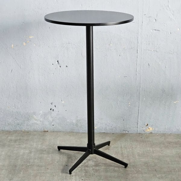 Bàn bar tròn 60cm gỗ plywood vân giả đá - hình 2