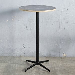 Bàn bar tròn 60cm gỗ plywood vân giả đá - hình 2