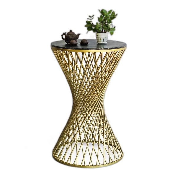Bàn bar tròn đk 70cm mặt đá chân sắt
