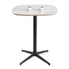 Bàn cafe 60x60cm gỗ plywood vân giả đá CFD68276