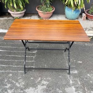 Bàn cafe, Bàn ngoài trời xếp gọn 120x70x75cm CFD68076 - hình 3