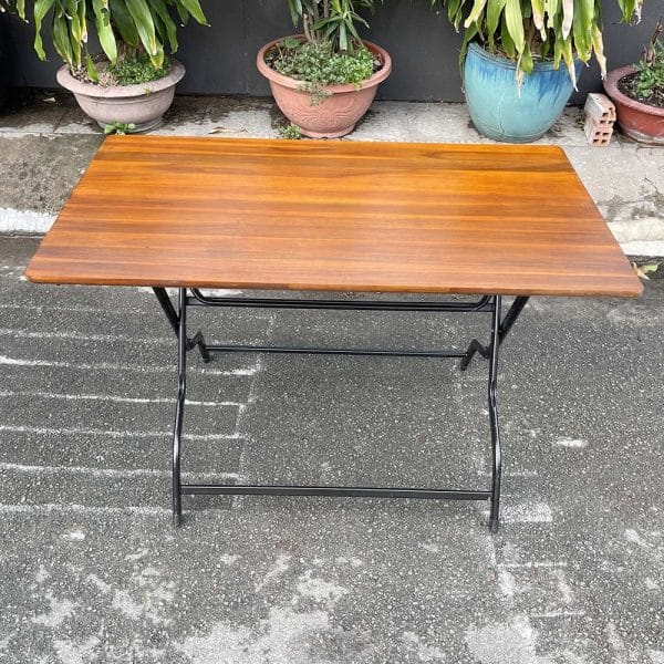 Bàn cafe, Bàn ngoài trời xếp gọn 120x70x75cm CFD68076 - hình 3