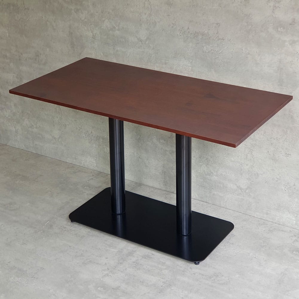 Bàn cafe chữ nhật 120x60cm gỗ cao su chân sắt đôi CFD68181 Bàn cafe chữ nhật 120x60cm gỗ cao su chân sắt đôi CFD68181 - hình 2