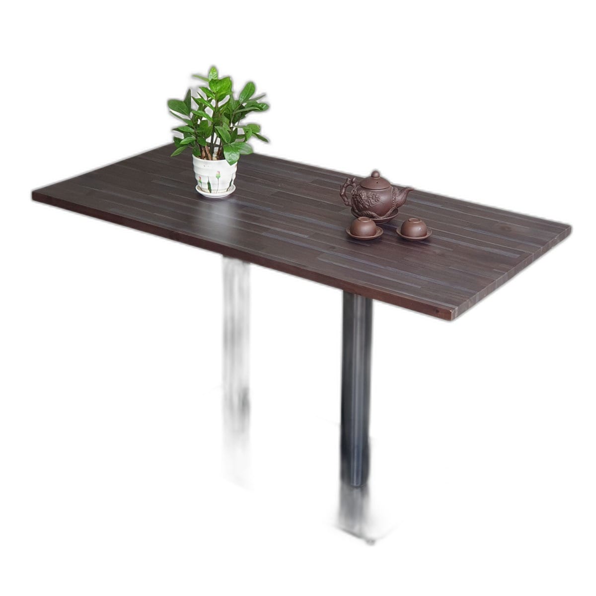 Bàn cafe chữ nhật 120x60cm gỗ tràm chân sắt đôi CFD68182 Bàn cafe chữ nhật 120x60cm gỗ tràm chân sắt đôi CFD68182