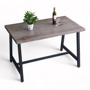 Bàn cafe chữ nhật 120x70cm gỗ thông chân sắt chữ A CFD68196 - hình 1
