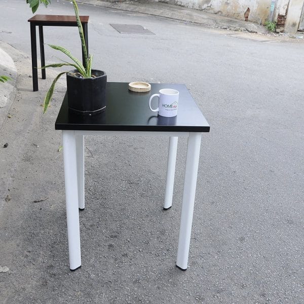 Bàn Cafe CoffeDesk vuông 60cm chân sắt Oval CFD68023 - hình 2