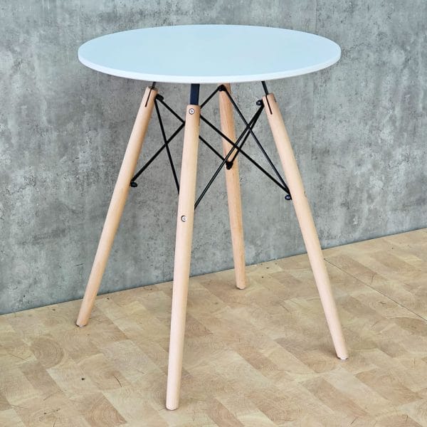 Bàn cafe Eames tròn 60cm màu trắng hoặc đen CFD68017 - hình 1