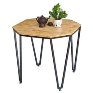 Lỗi 404 Bàn cafe hình lục giác 80cm gỗ cao su chân sắt CFD68172
