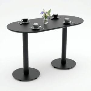 Bàn cafe hình Oval 120x60cm gỗ tràm CFD68289 - hình 1