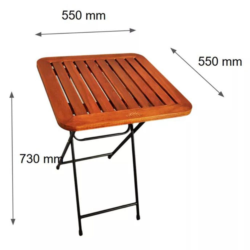 Bàn cafe ngoài trời gấp gọn Patio 55x55x73(cm) - CFD68055 Bàn cafe ngoài trời gấp gọn Patio 55x55x73(cm) - CFD68055 - hình 3