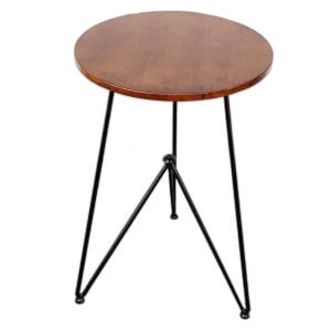 Bàn cafe tròn 50cm màu cánh gián chân sắt sơn tĩnh điện CFD68052