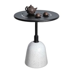 Bàn cafe tròn 60cm chân bê tông giả đá mài CFD68246
