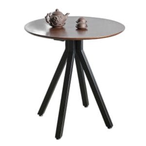 Bàn cafe tròn 60cm gỗ cao su CFD68242