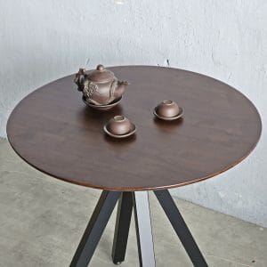 Bàn cafe tròn 60cm gỗ cao su CFD68242 - hình 1