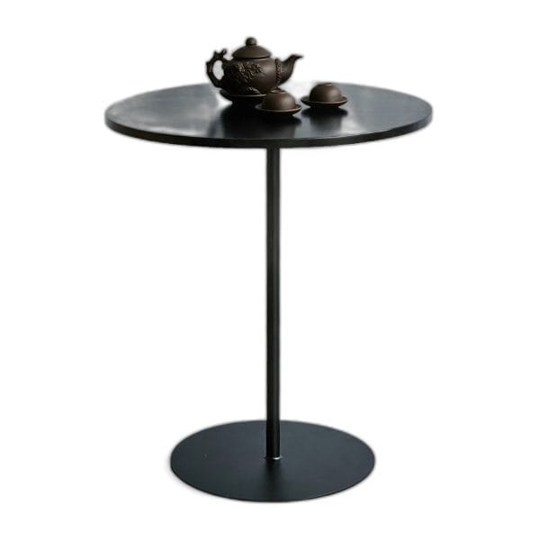 Bàn cafe tròn 60cm gỗ cao su chân sắt CFD68199