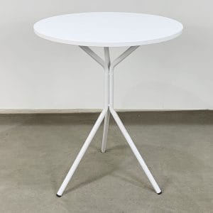 Bàn cafe tròn 60cm gỗ cao su chân sắt chãng 3 CFD68046 - hình 1