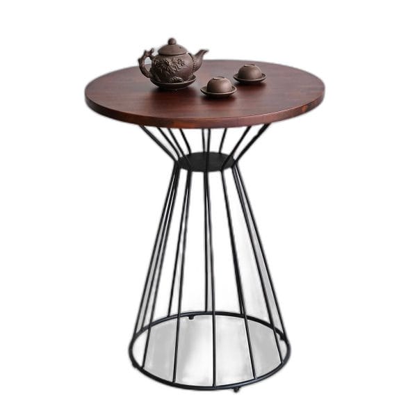Bàn cafe tròn 60cm gỗ tràm CFD68221