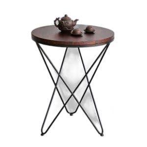 Bàn cafe tròn 60cm gỗ tràm CFD68222