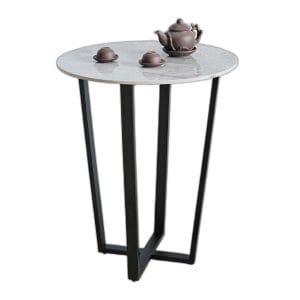 Bàn cafe tròn 60cm mặt đá CFD68265