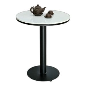 Bàn cafe tròn 60cm mặt đá chân sắt CFD68217