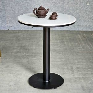 Bàn cafe tròn 60cm mặt đá chân sắt CFD68217 - hình 1