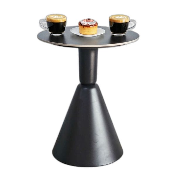 Bàn cafe tròn 60cm mặt đá chân sắt CFD68274