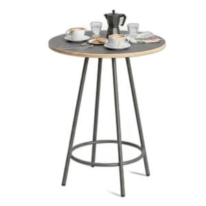 Bàn cafe tròn 60x60cm gỗ plywood vân giả đá CFD68277