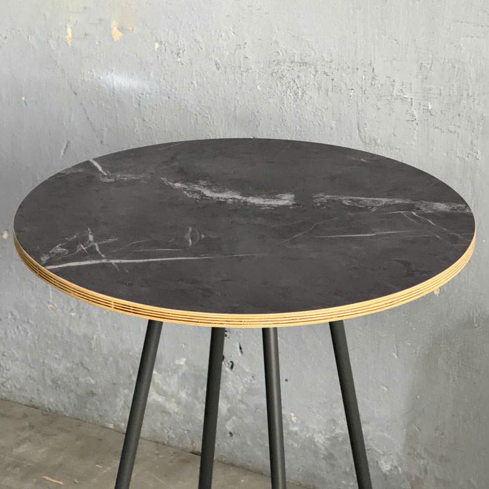 Bàn cafe tròn 60x60cm gỗ plywood vân giả đá CFD68277 Bàn cafe tròn 60x60cm gỗ plywood vân giả đá CFD68277 - hình 4