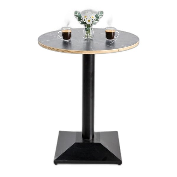 Bàn cafe tròn 60x60cm gỗ plywood vân giả đá CFD68278