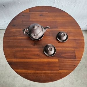 Bàn cafe tròn 60x60cm gỗ tràm CFD68239 - hình 1
