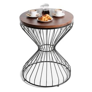 Bàn cafe tròn 60x60cm gỗ tràm CFD68241