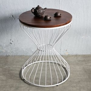 Bàn cafe tròn 60x60cm gỗ tràm CFD68241 - hình 1