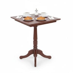 Bàn cafe tròn 60x60x75cm gỗ cao su CFD68285 - hình 1