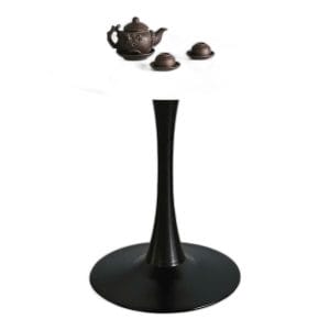Bàn cafe tròn 70cm mặt đá chân sắt Tulip CFD68231