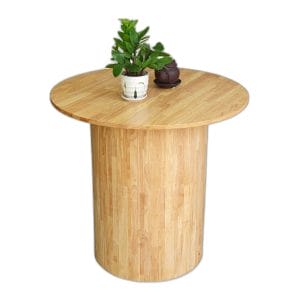 Bàn cafe tròn 80cm bằng gỗ cao su CFD68178