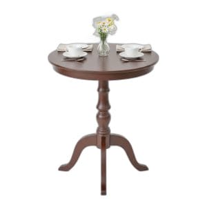 Bàn cafe tròn chân gỗ tiện Rustic CFD68215