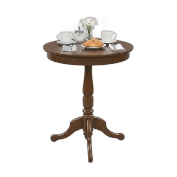 Bàn cafe tròn chân Rustic gỗ cao su CFD68282