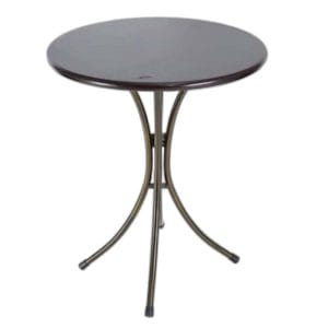 Bàn cafe tròn gỗ chân sắt ngoài trời Kite02 - CFD68060