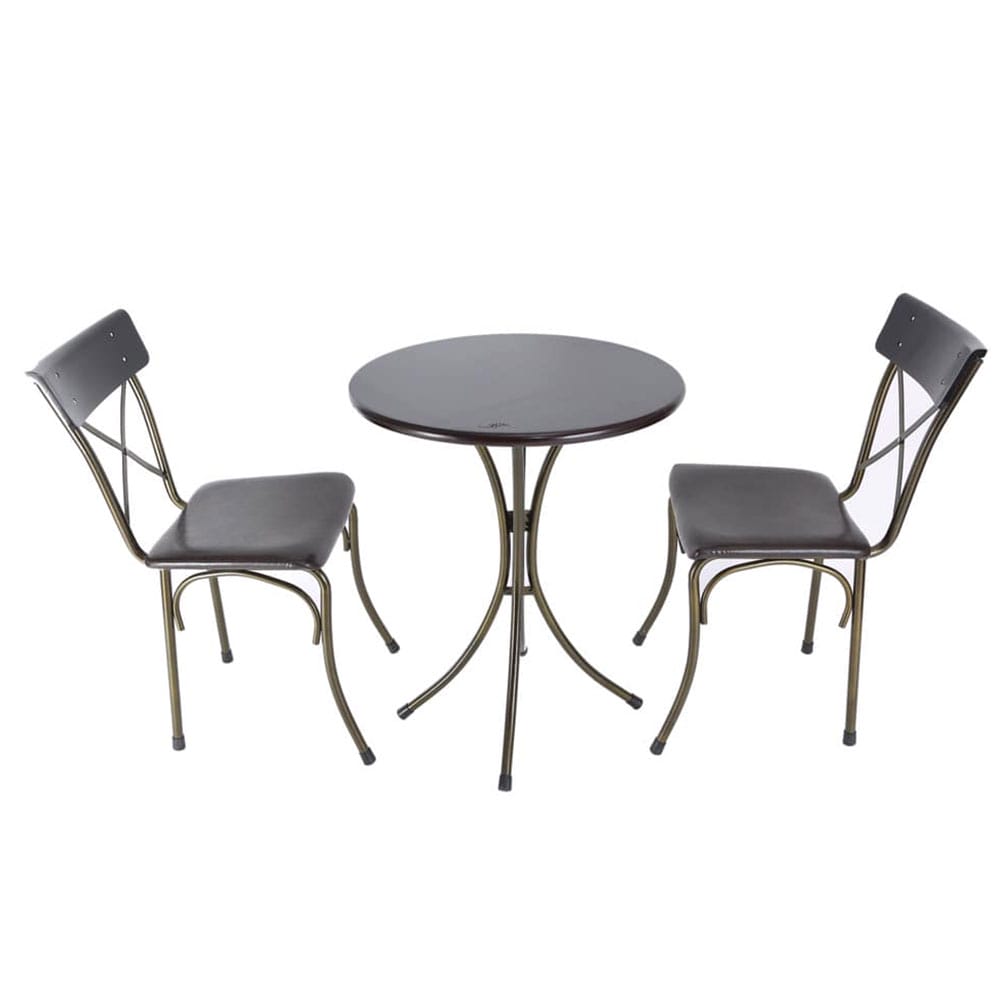 Bàn cafe tròn gỗ chân sắt ngoài trời Kite02 - CFD68060 Bàn cafe tròn gỗ chân sắt ngoài trời Kite02 - CFD68060 - hình 2