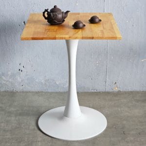Bàn cafe vuông 60x60cm chân Tolix sắt CFD68253 - hình 1