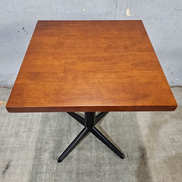 Bàn cafe vuông 60x60cm ghép mặt gỗ cao su CFD68288 - hình 5