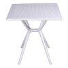 Bàn cafe vuông 70cm nhựa đúc nhiều màu
